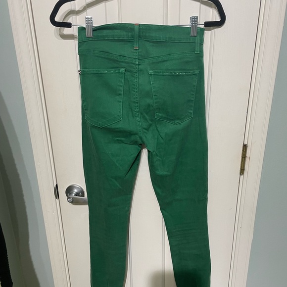 Alice & Olivia High Rise Skinny Jean in “Basil” - Picture 3 of 6